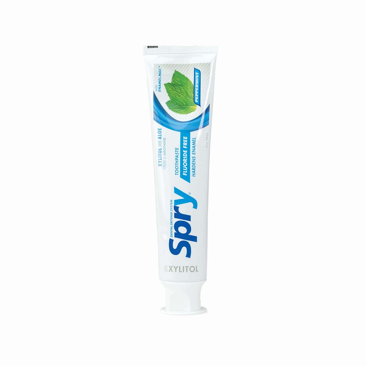 Spry Natural Xylitol Toothpaste 5oz – 6-Pack, Fluoride Free, Gentle for Sensitive Teeth, Peppermint
