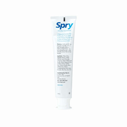 Spry Natural Xylitol Toothpaste 5oz – 6-Pack, Fluoride Free, Gentle for Sensitive Teeth, Peppermint