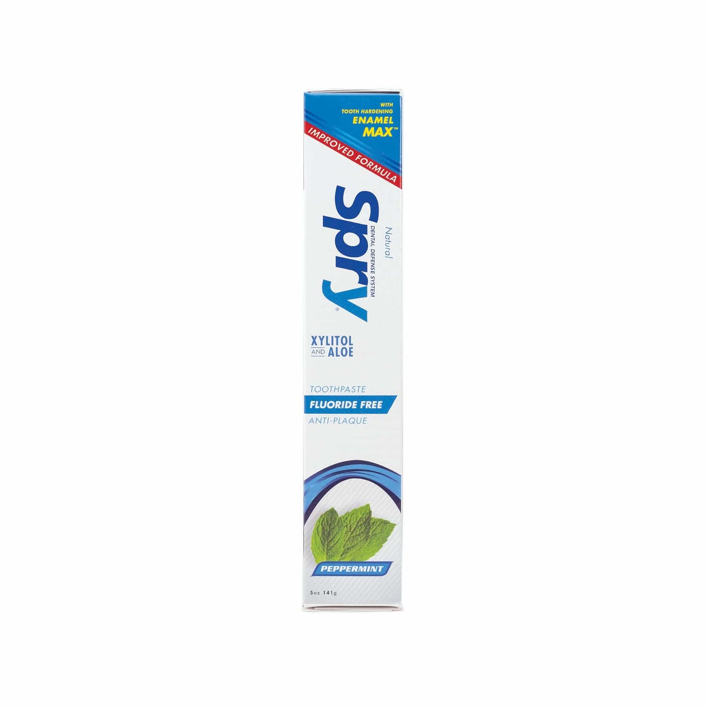Spry Natural Xylitol Toothpaste 5oz – 6-Pack, Fluoride Free, Gentle for Sensitive Teeth, Peppermint