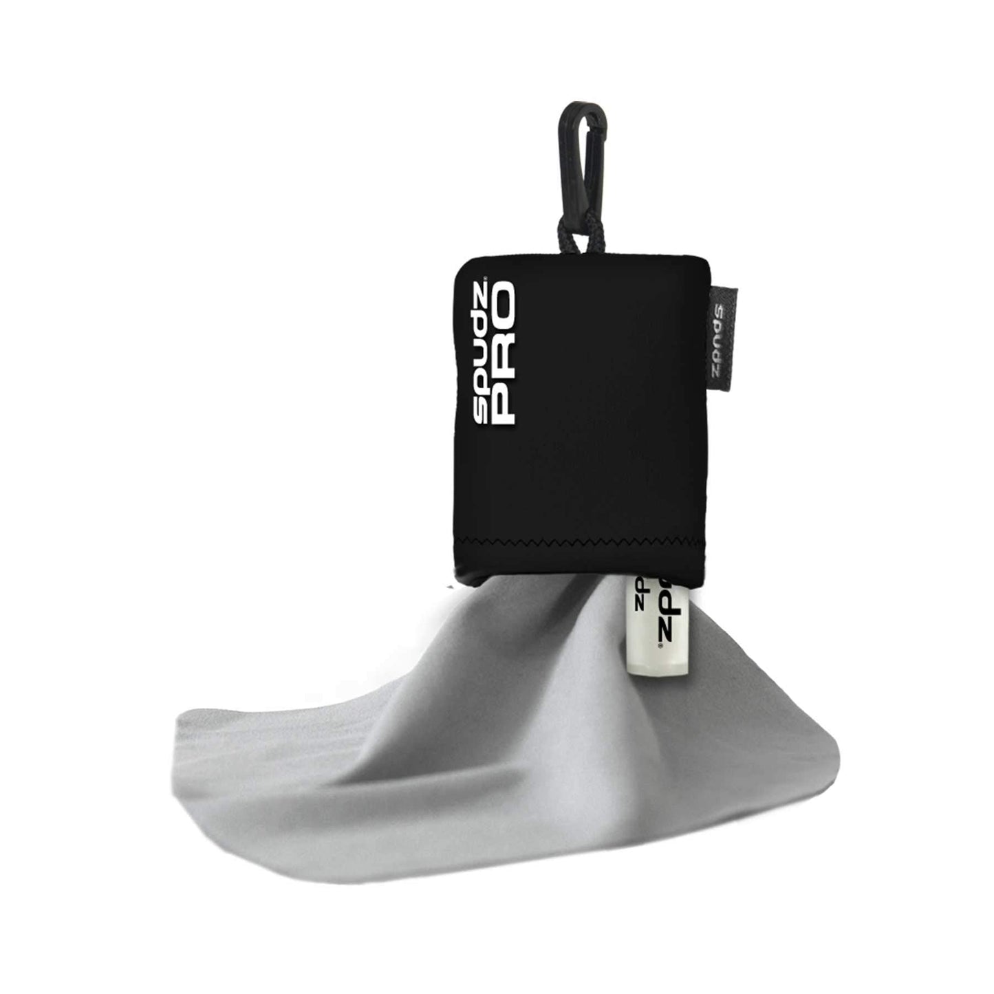 SPUDZ Pro 10x10 Microfiber Cloth & Lens Cleaner (0.5 ml) – Safe Optics Cleaning Kit