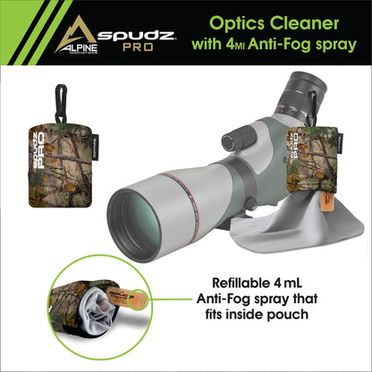 SPUDZ Pro | 10x10 Microfiber Cloth Screen & Lens Cleaner with 4ml Bottle