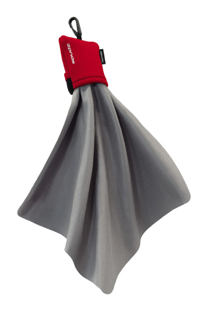 SPUDZ Ultra Microfiber Lens Cloth – Closable Pouch, Clip-On, 10 x 10 in | Optics, Scopes & Glasses