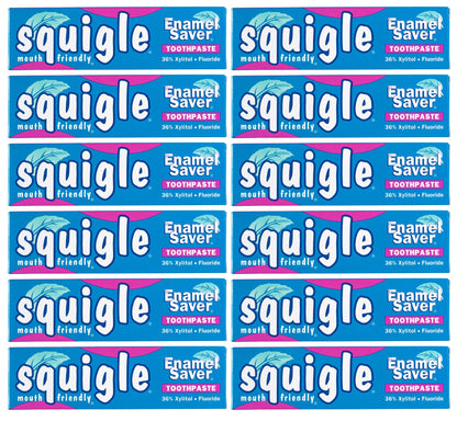 Squigle Enamel Saver Toothpaste (12 Pack) – Canker Sore Prevention & Sensitive Mouth Care