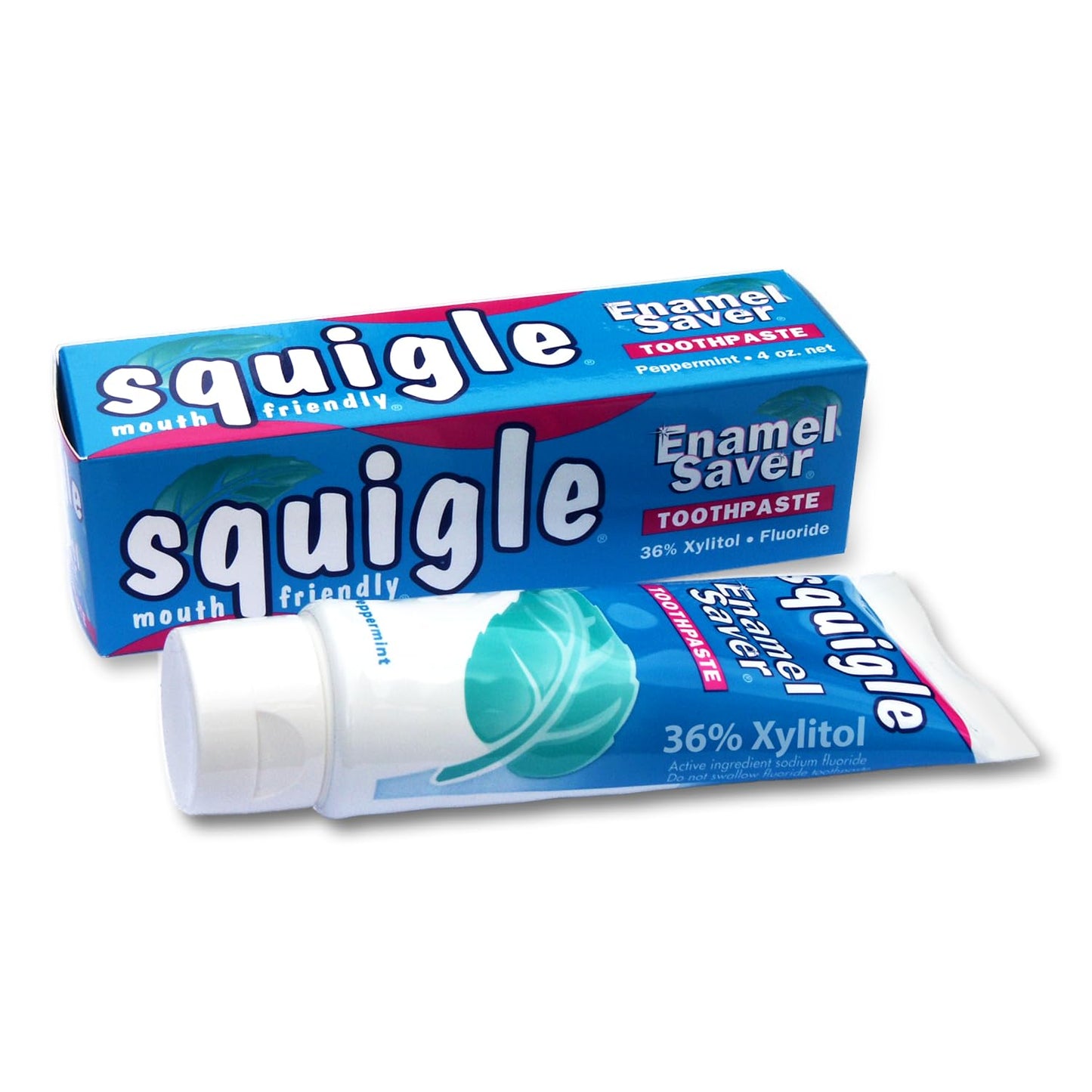Squigle Enamel Saver Toothpaste – 36% Xylitol, Fluoride, SLS Free | Canker Sores & Bad Breath