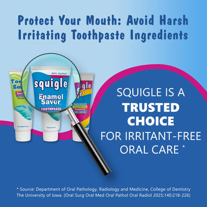 Squigle Enamel Saver Toothpaste (2 Pack) – Canker Sore Prevention & Treatment