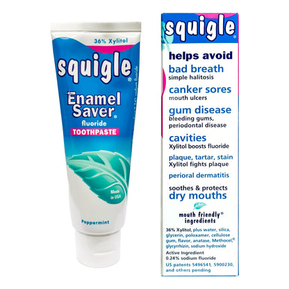 Squigle Enamel Saver Toothpaste (2 Pack) – Canker Sore Prevention & Treatment