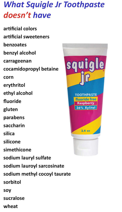 Squigle Jr Toothpaste 2 Pack – For Infants & Toddlers, Travel, No SLS