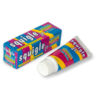 Squigle Jr Toothpaste (Infants & Toddlers) - Travel Size 3.4 oz | No SLS, Fluoride Free, Cavity & Sensitivity Protection