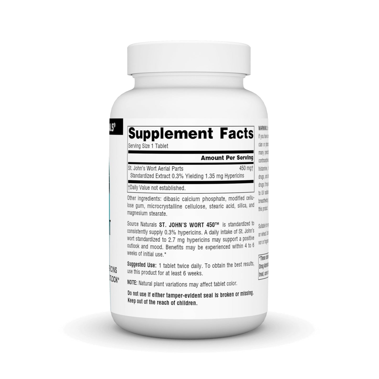 Source Naturals St. John’s Wort 450 mg – Supports Positive Mood | 180 Tablets