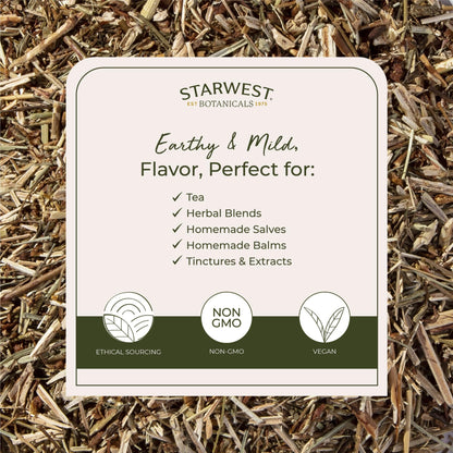 Starwest Organic St. John's Wort - 4 oz Loose Leaf Tea (Kosher, Non-GMO)