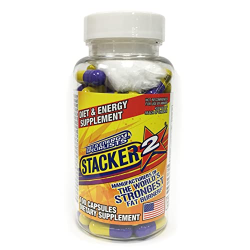 Stacker 2 Fat Burner Capsules – Ephedra Free, 100-Count Bottle | NVE Pharmaceuticals