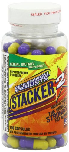 Stacker 2 Fat Burner Capsules – Ephedra Free, 100-Count Bottle | NVE Pharmaceuticals