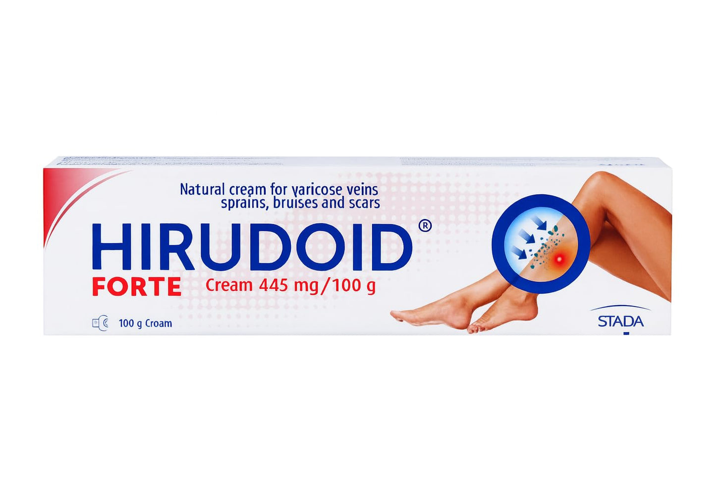 HiruCream Forte 100 g – Veins, Bruises, Scars & Sprains | Made in Germany | STADA