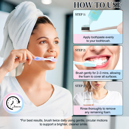 Niacinamide Whitening Toothpaste 2 Pack – Fluoride-Free, Enamel Repair & Fresh Breath