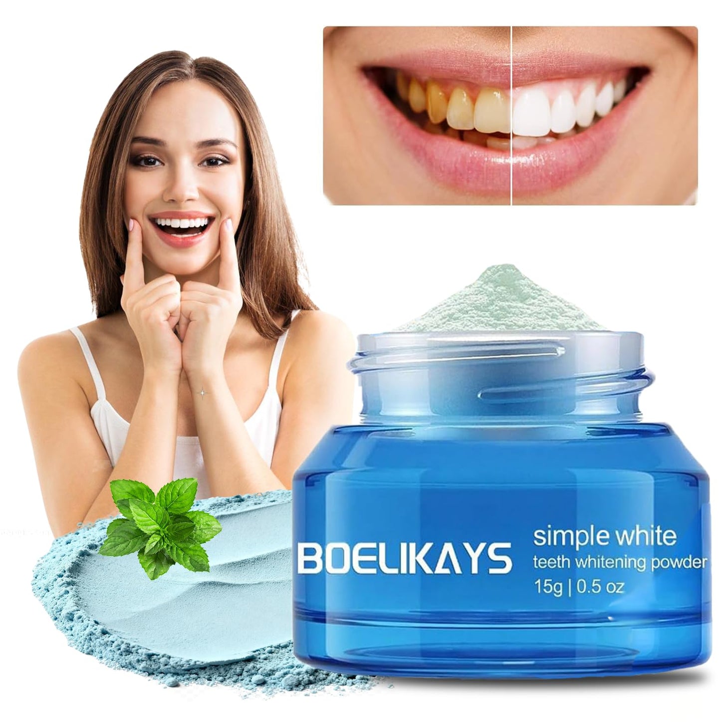2 PCS Teeth Whitening Powder – No Sensitivity, Enamel-Safe