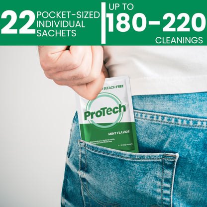 Pro Tech Retainer Cleaner – 180-220 Cleanings (0.17/Cleaning) – 22 Pack