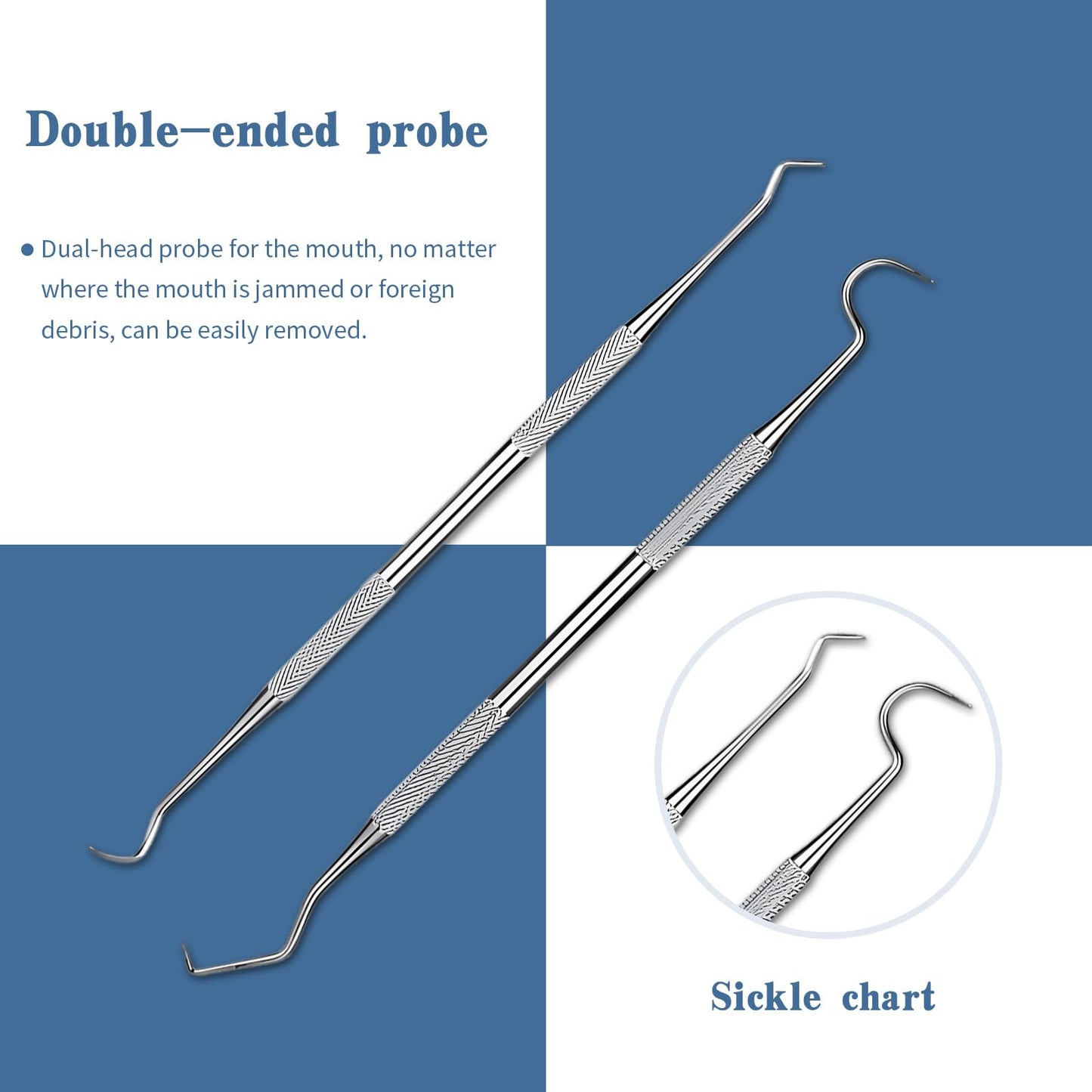6-Piece Dental Tools Set – Stainless Steel Hygiene Kit with Case