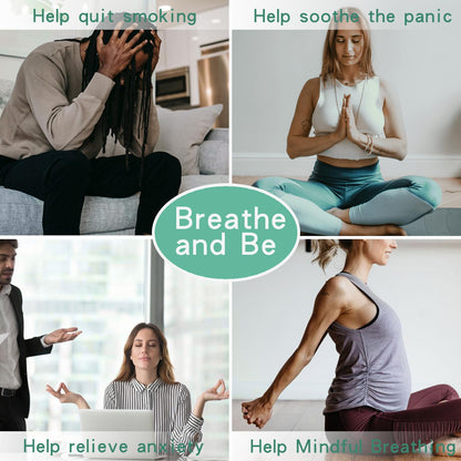 Anxiety Relief Pendant - Mindfulness Breathing Necklace & Aromatherapy Diffuser (Rainbow)
