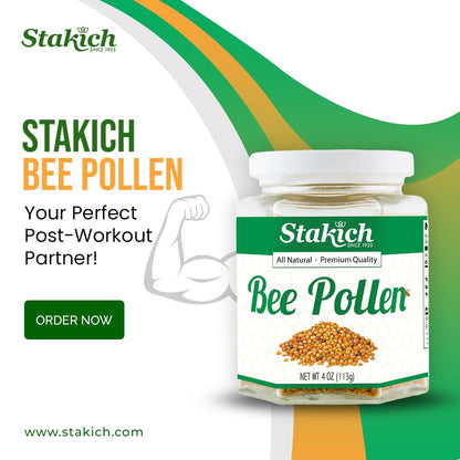 Stakich Bee Pollen Granules 1 Pound – Pure Pollen for Everyday Energy