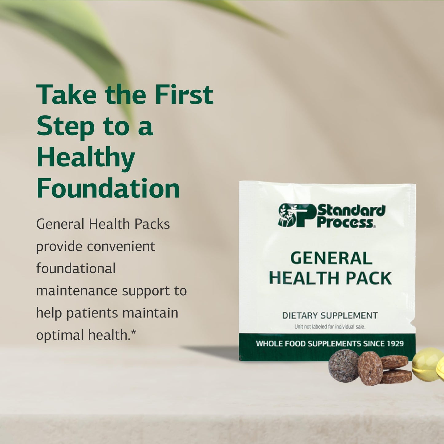 Standard Process General Health Pack – Daily Multivitamin & Mineral Supplement (60 Packs)