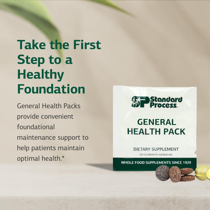 Standard Process General Health Pack – Daily Multivitamin & Mineral Supplement (60 Packs)