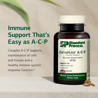 Cataplex A-C-P by Standard Process — Heart Health, Gum Health, Immune Support (180 Tablets)