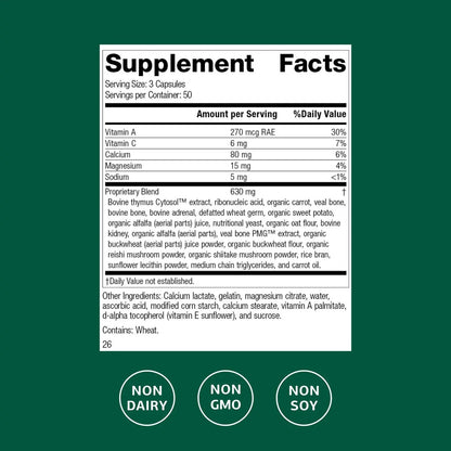 Congaplex Thymus Gland Support - Immune Health Capsule Supplement, 150 Capsules | Standard Process Inc. BritishVita | Premium UK Vitamins & Wellness Supplements