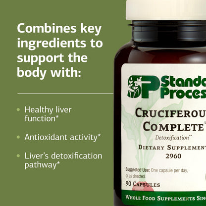 Standard Process Cruciferous Complete – Liver Support & Whole Food Antioxidant (90 Capsules)