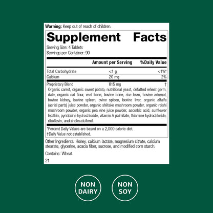 Standard Process Cyrofood - Healthy Aging Support Supplement | Whole Food-Based, 360 Tablets