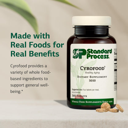 Standard Process Cyrofood - Healthy Aging Support Supplement | Whole Food-Based, 360 Tablets