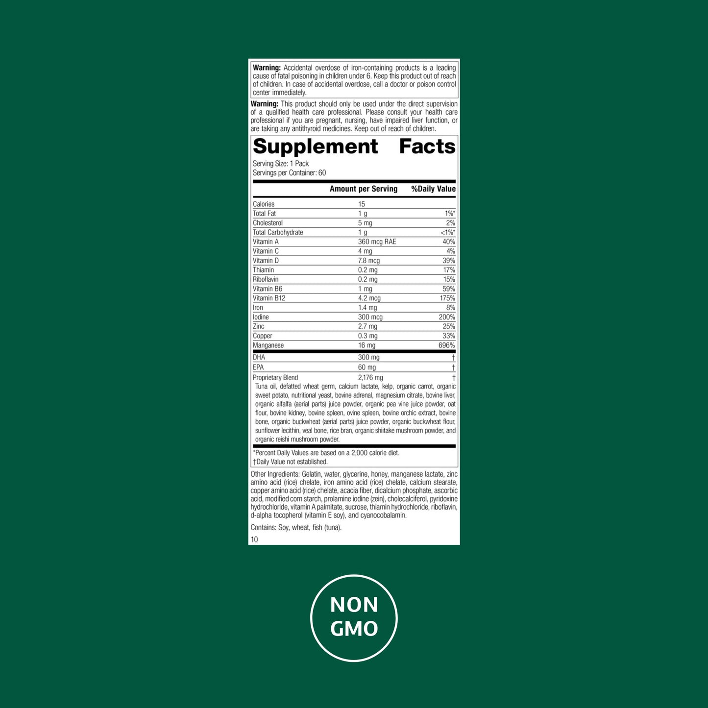 Standard Process General Health Pack – Daily Multivitamin & Mineral Supplement (60 Packs)