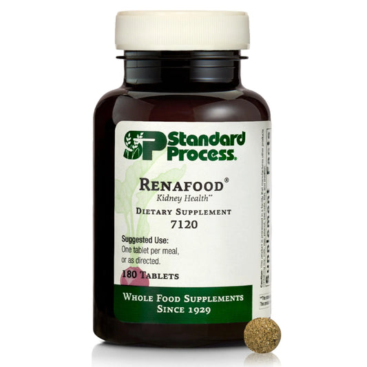 Standard Process Renafood - Kidney Support with Vitamin A, Non-Soy, 180 Tablets BritishVita | Premium UK Vitamins & Wellness Supplements