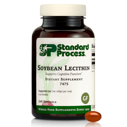 Standard Process Soybean Lecithin – Brain Health Support, 240 Softgels