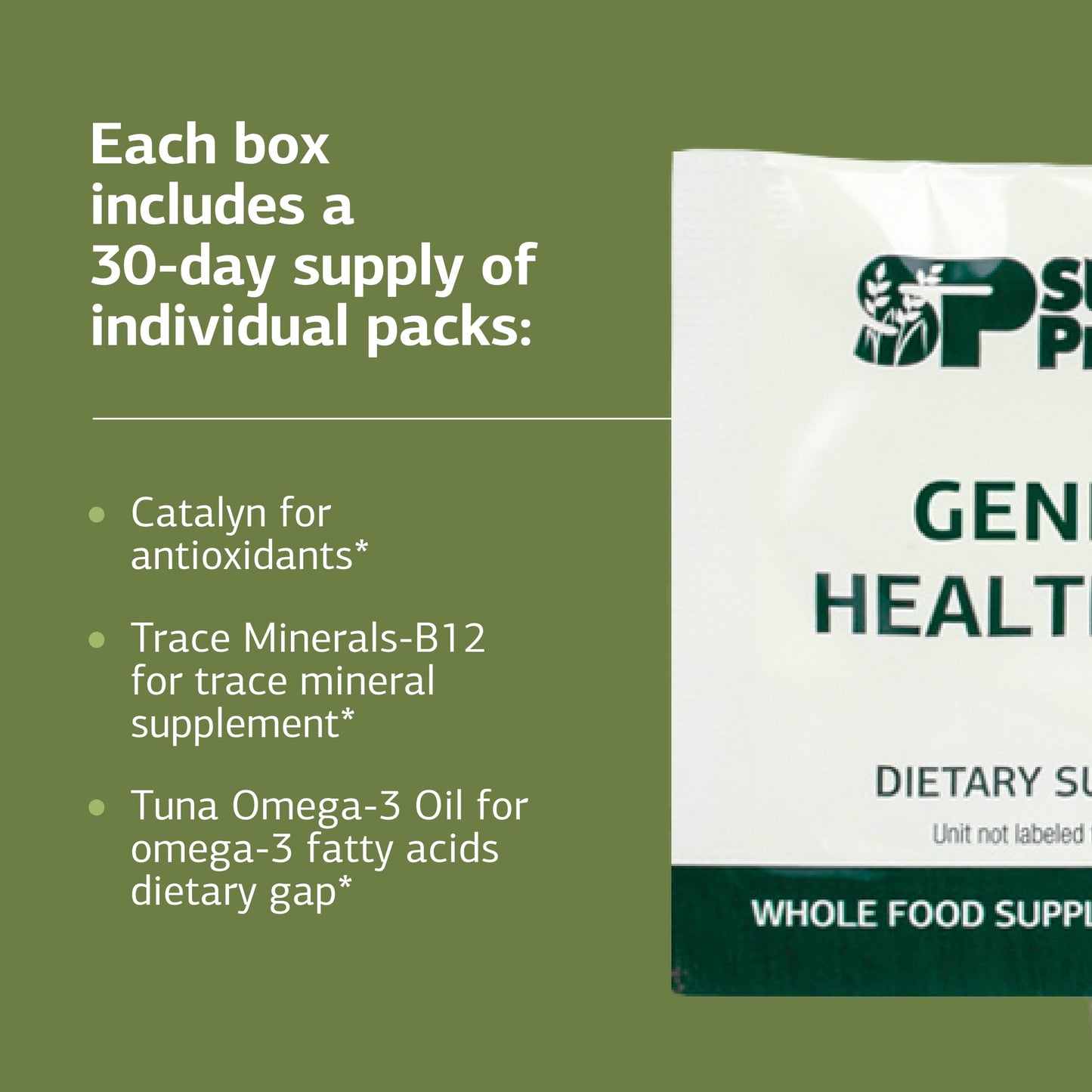 Standard Process General Health Pack – Daily Multivitamin & Mineral Supplement (60 Packs)