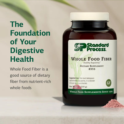 Standard Process Whole Food Fiber – Daily Fiber Supplement for Digestive Health & Gut Support | 7 oz BritishVita | Premium UK Vitamins & Wellness Supplements