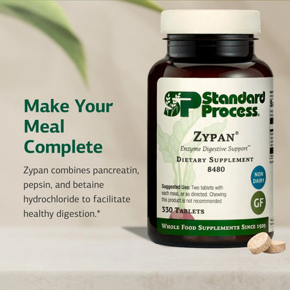 Standard Process Zypan - Digestive Enzyme Support with Pancreatin, Pepsin & HCl | 330 Tablets BritishVita | Premium UK Vitamins & Wellness Supplements