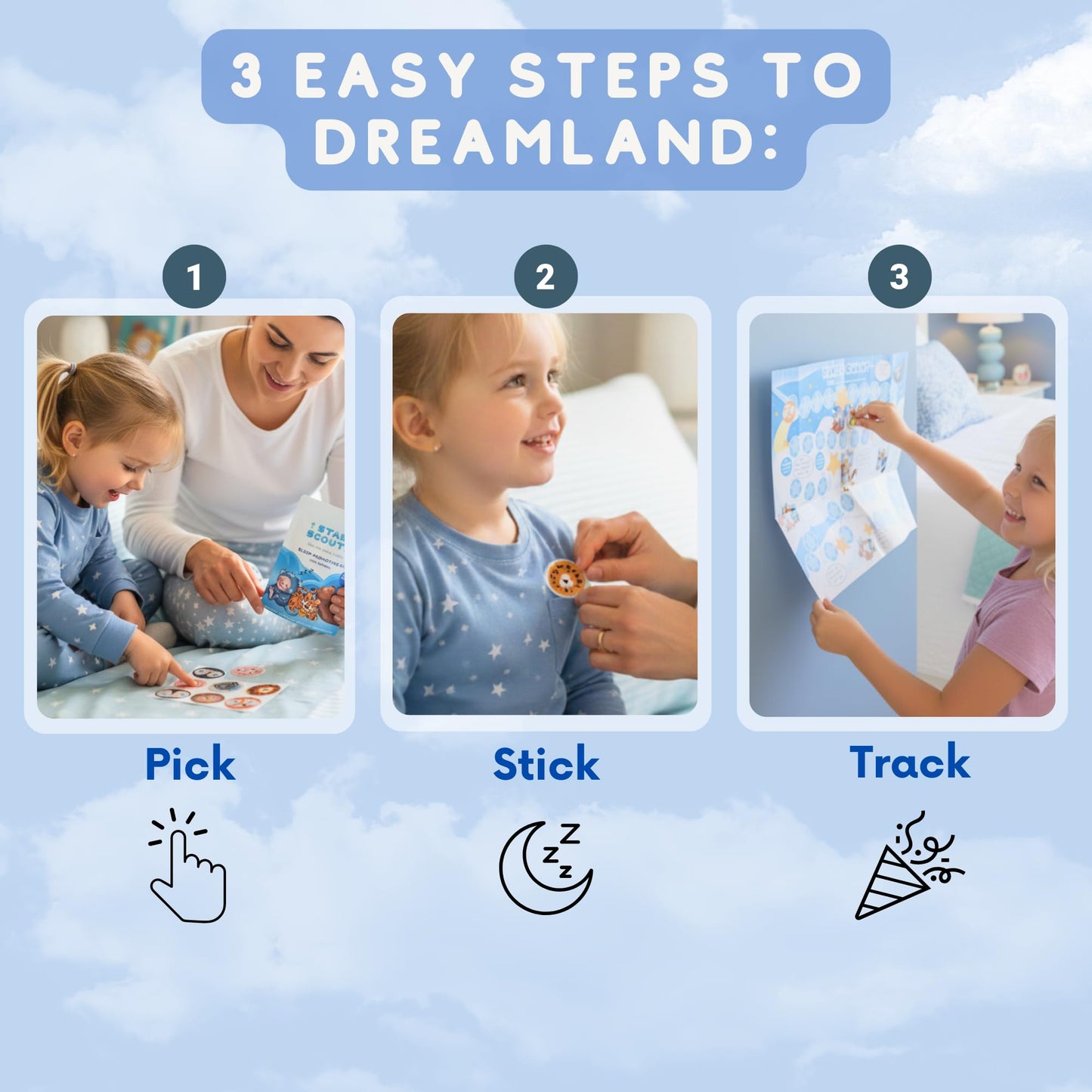 Star Scouts Sleep Patches for Kids – Melatonin-Free Calming Patches with Lavender & Chamomile