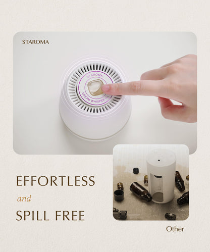 STAROMA Waterless Diffuser for Sleep – 30-Day Starter Kit | Cordless, Rechargeable Mini Aromatherapy for Small Rooms