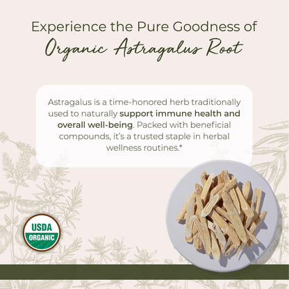 Starwest Botanicals Organic Astragalus Root Sliced – Dried Herb for Tea, Kosher & Non-GMO (4 oz Pouch)