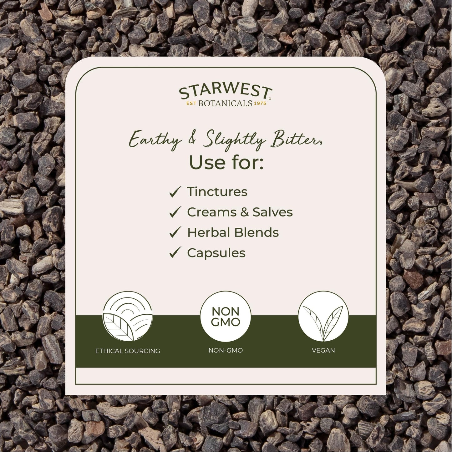 Starwest Botanicals Organic Black Cohosh Root - 4 oz | Cut & Sifted, Kosher, Non-GMO