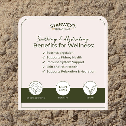 Starwest Organic Marshmallow Root Powder - 1 lb | Kosher, Non-GMO