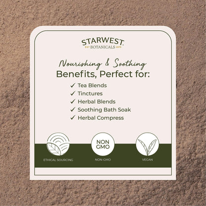 Starwest Burdock Root Powder Organic - 4 oz Pouch | Kosher, Non-GMO