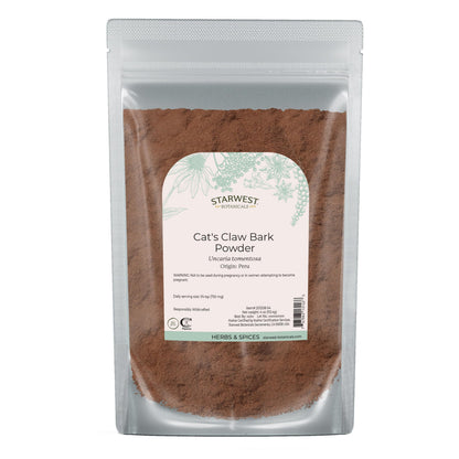 Starwest Cat's Claw Bark Powder - Wildcrafted, Kosher, 4 oz Pouch