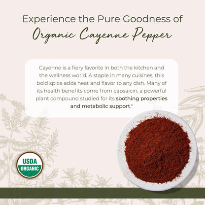 Starwest Organic Cayenne Pepper Powder 35k HU — 1 lb Bulk | Kosher, Non-GMO
