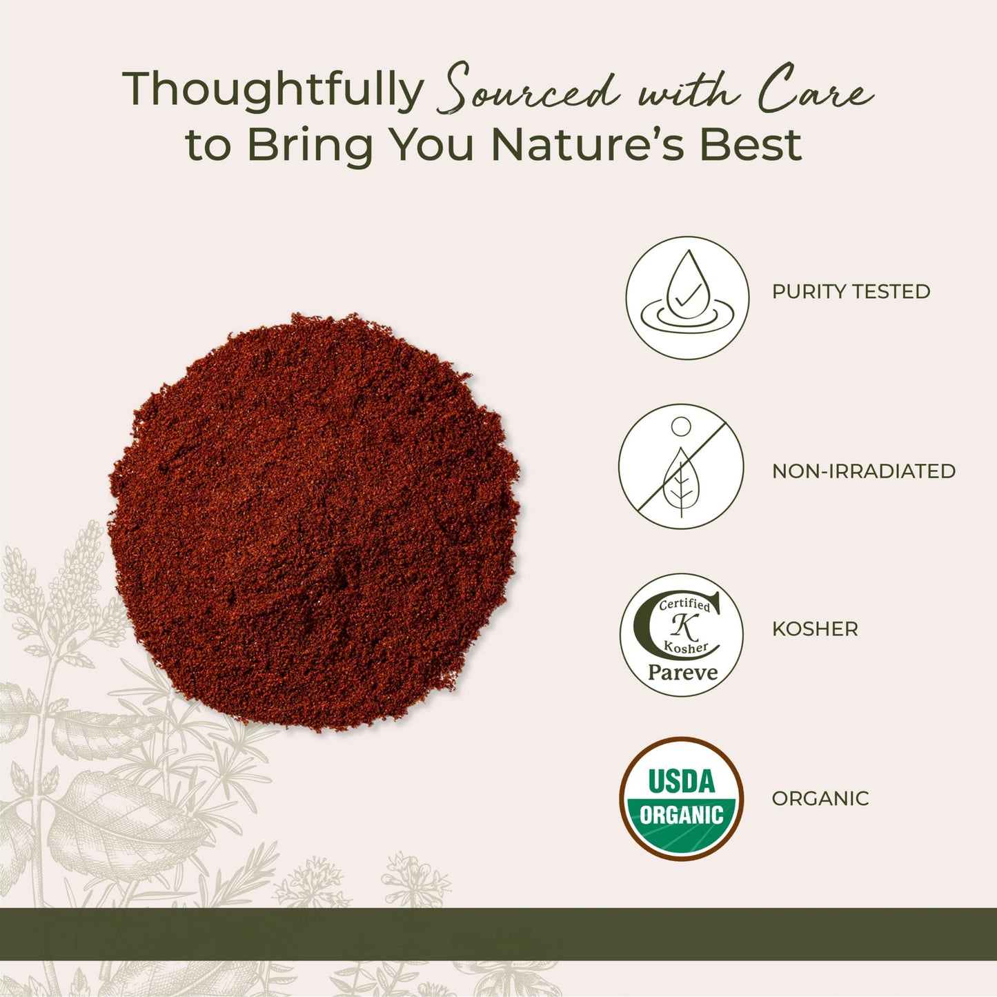 Starwest Organic Cayenne Pepper Powder 35k HU — 1 lb Bulk | Kosher, Non-GMO