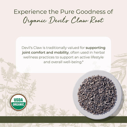 Starwest Organic Devil's Claw Root - 4 oz Pouch, Kosher & Non-GMO