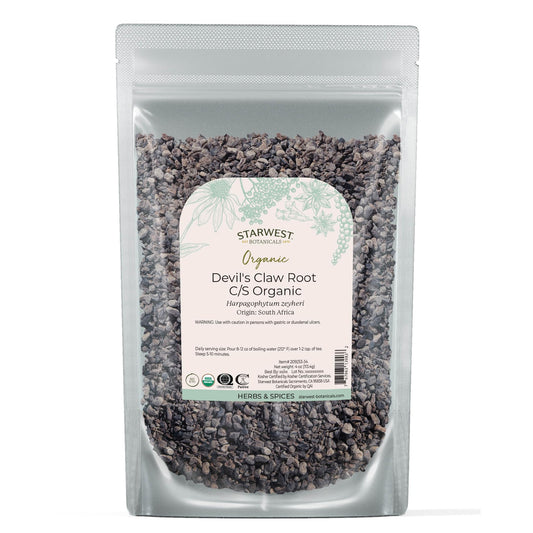Starwest Organic Devil's Claw Root - 4 oz Pouch, Kosher & Non-GMO BritishVita | Premium UK Vitamins & Wellness Supplements