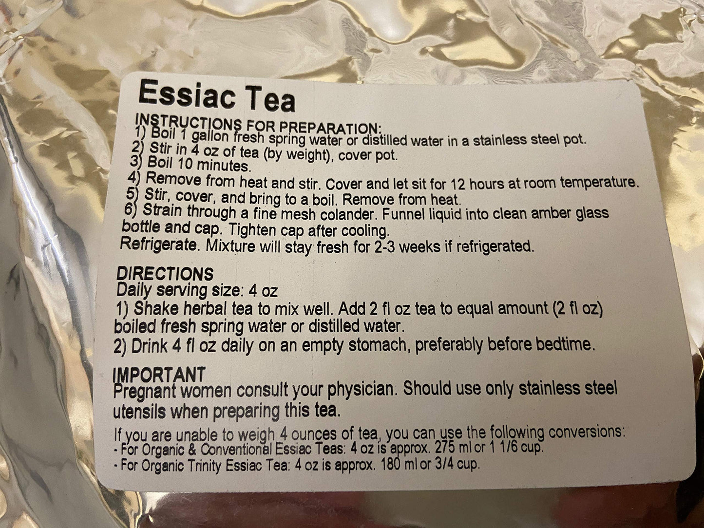 Starwest Botanicals Essiac Tea, 1 Pound – Burdock Root, Sheep Sorrel, Rhubarb Root & Slippery Elm
