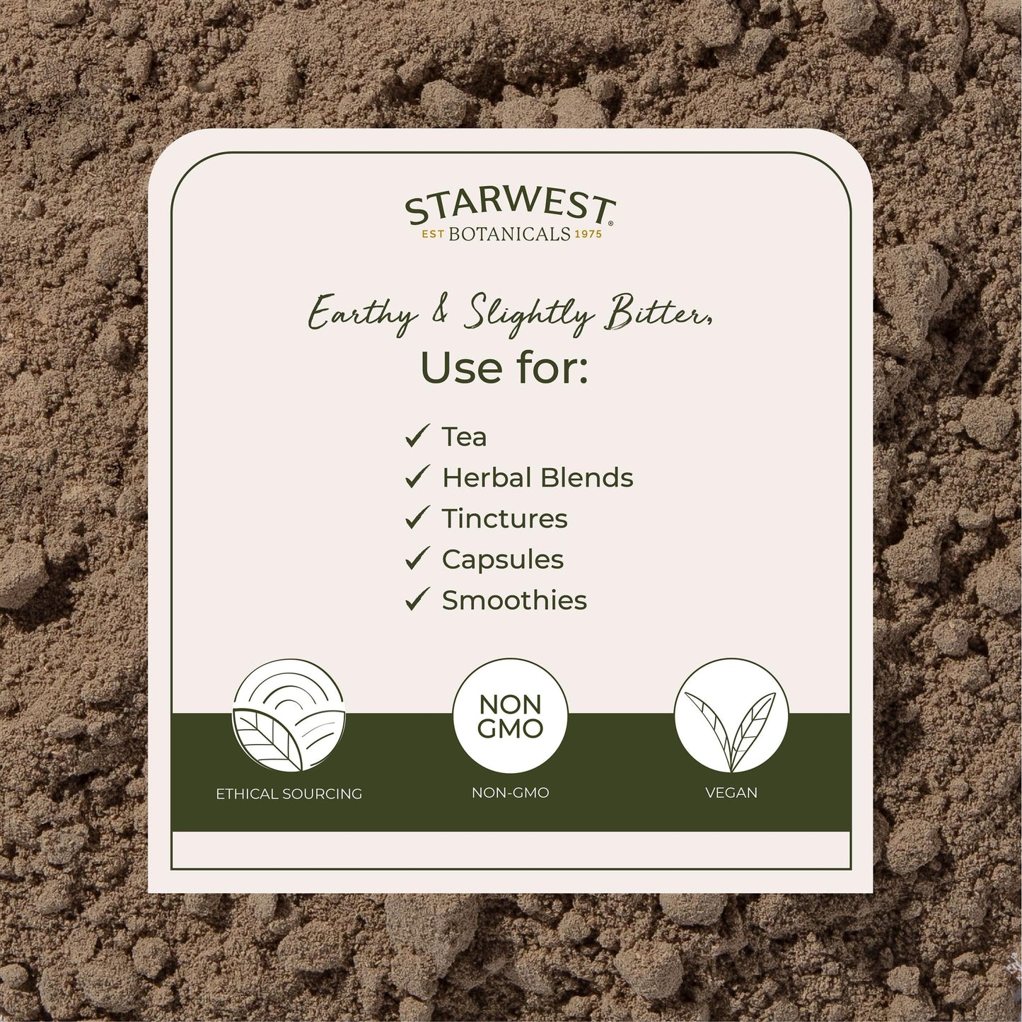 Starwest Botanicals Kava Kava Root Powder 4 oz Pouch | Wildcrafted & Kosher