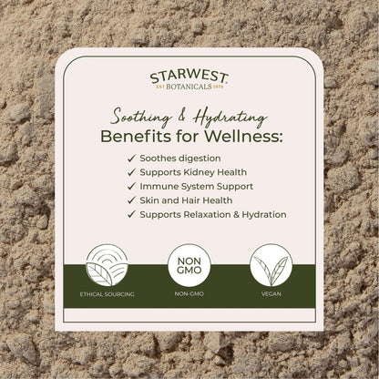 Starwest Organic Marshmallow Root Powder - 4 oz Pouch, Kosher, Non-GMO